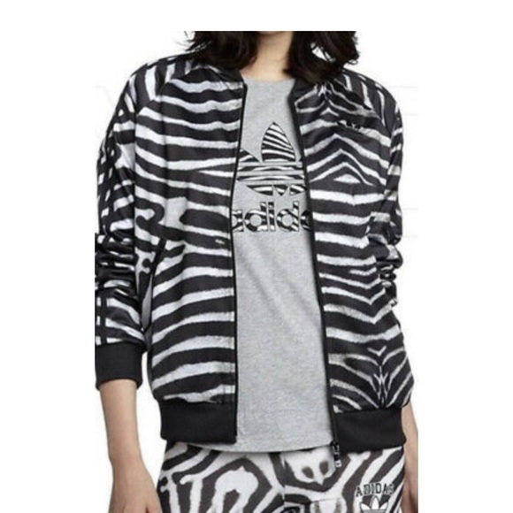 Adidas X Rita Ora Collaboration Zebra Track Jacket - Picture 2 of 12
